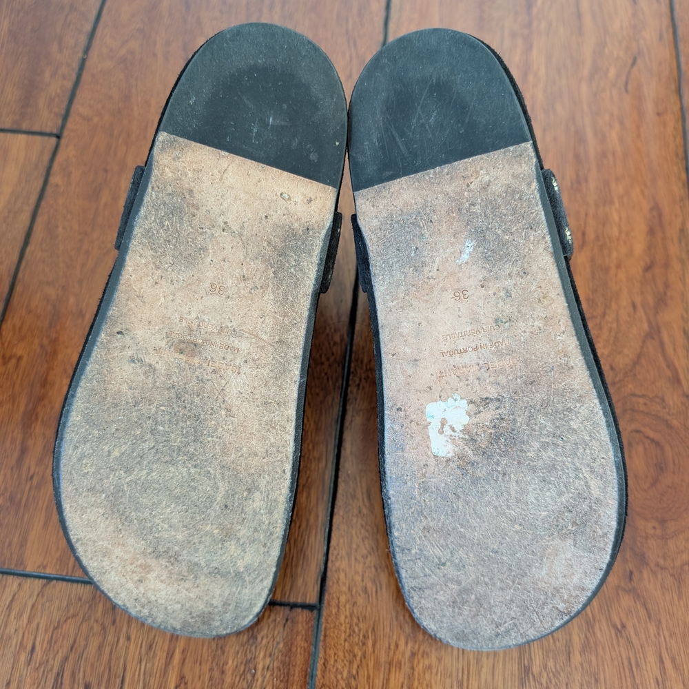 Isabel Marant Black Sandals with Floral Accents - Picture 3 of 5